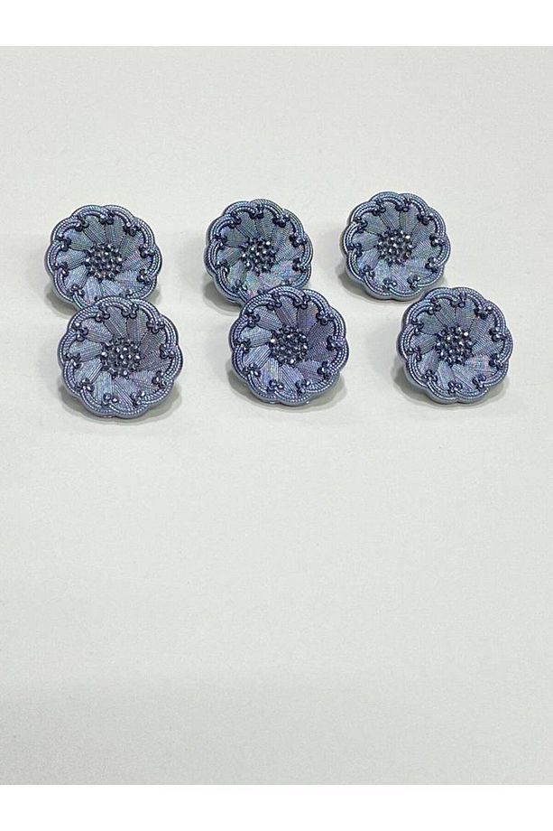 İtalyan Model Ceket Hırka Düğmesi Takımı Indigo 6'lı Set 1,8 Cm (KOD:4685) - 3