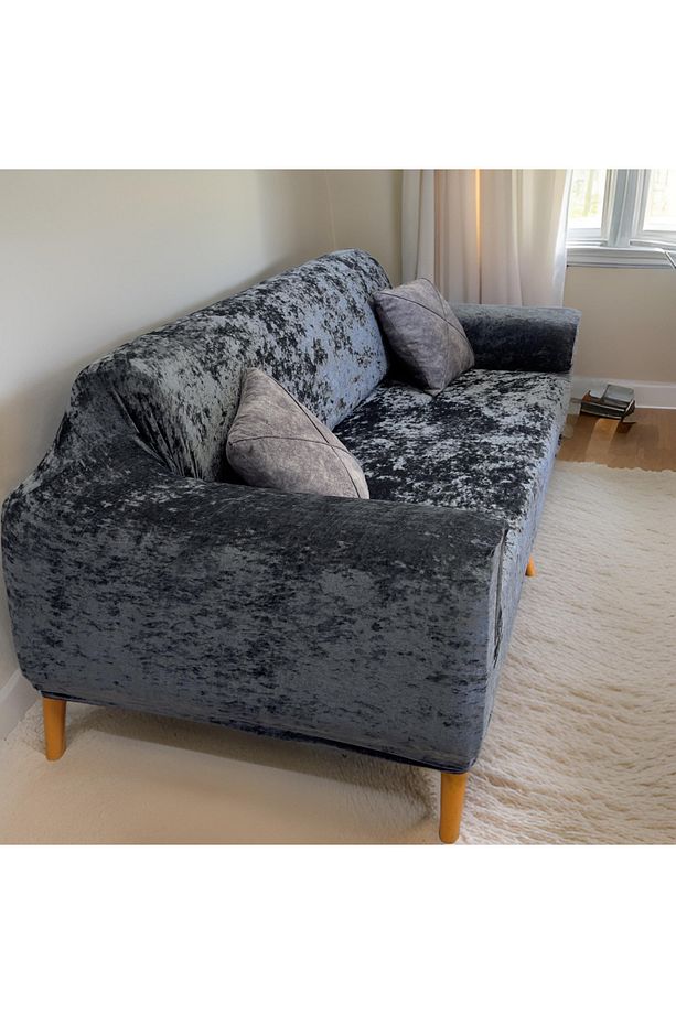 Koltuk Örtüsü Kadife Koltuk Kılıfı Takımı 3.3.1.1 Sofa Cover - 2