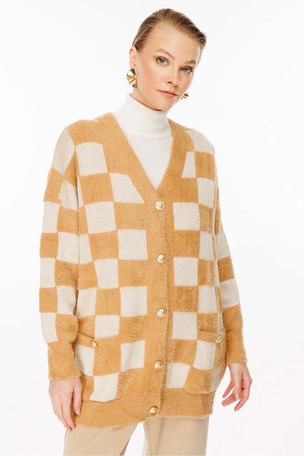 Triko Hırka Camel Gold - 6