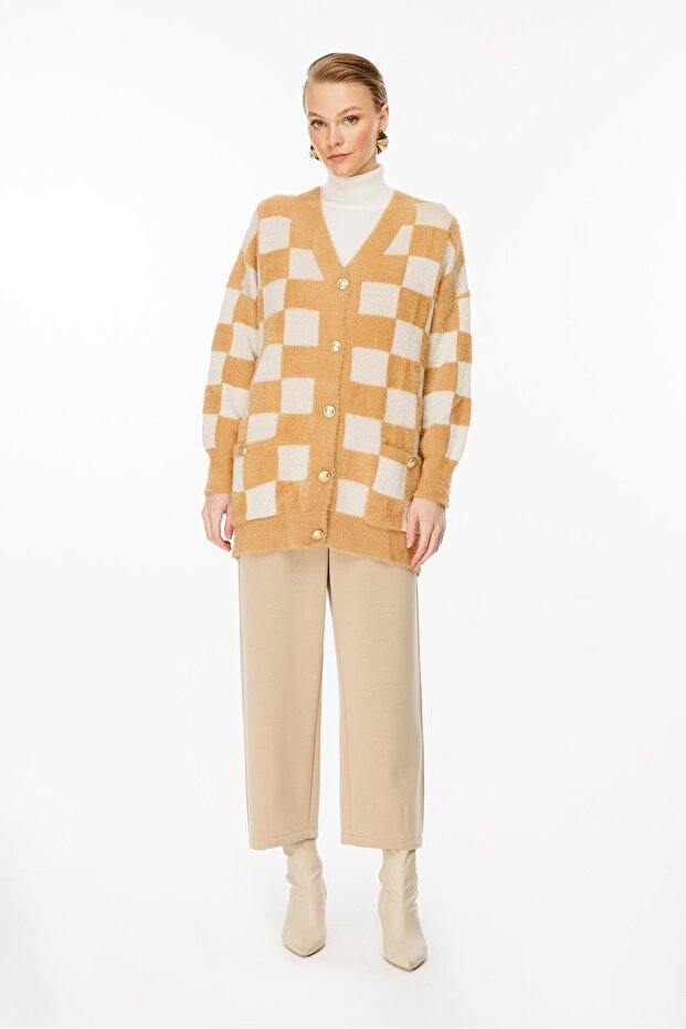 Triko Hırka Camel Gold - 1