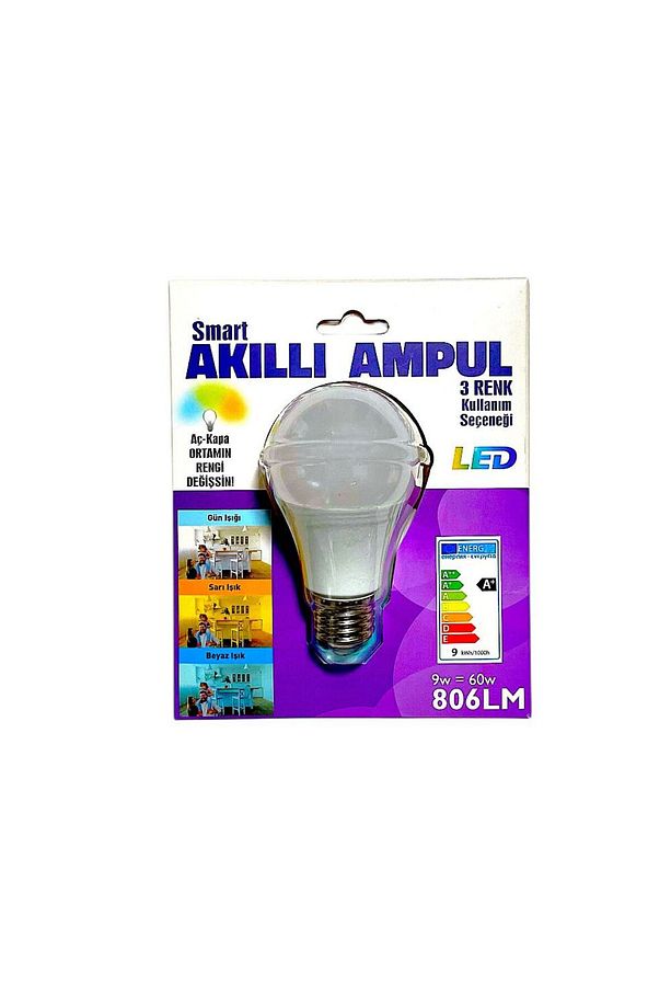9 Wat Smart Akıllı Ampul 3 Renk Kademeli - 4