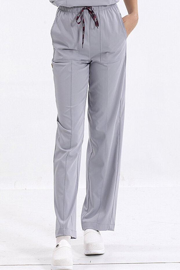 SINGLE BOTTOM Medinilla / Medikago Double-Sided Stretch Fabric Women's Surgical Pants Gray