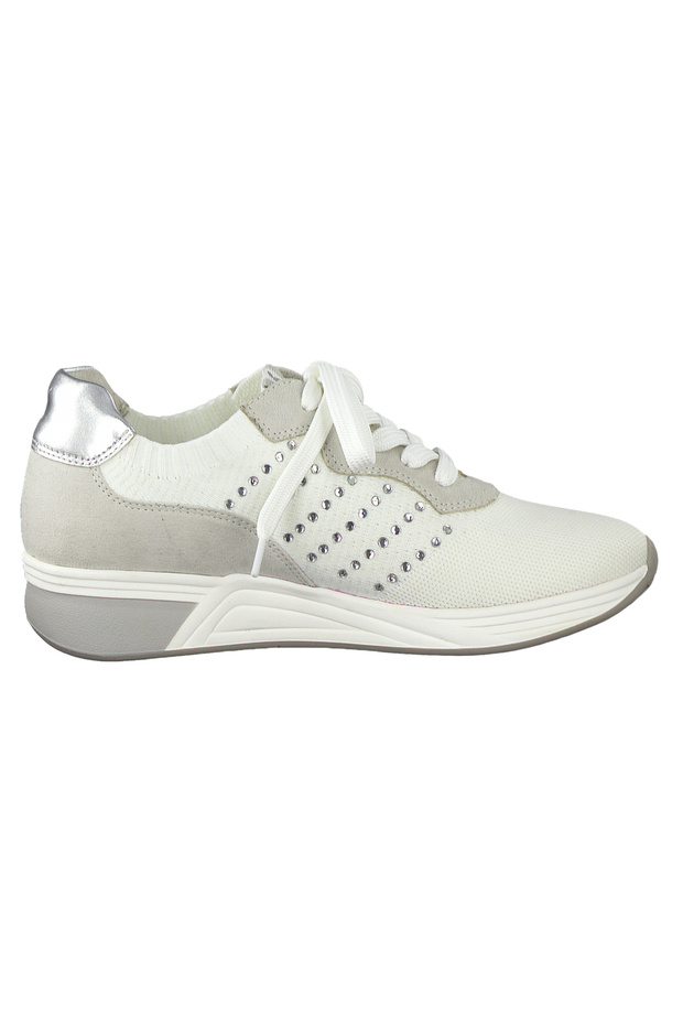 Damen Sneaker Low Top Weiß White Comb Vegan 2-2-23784-24 197 - 4