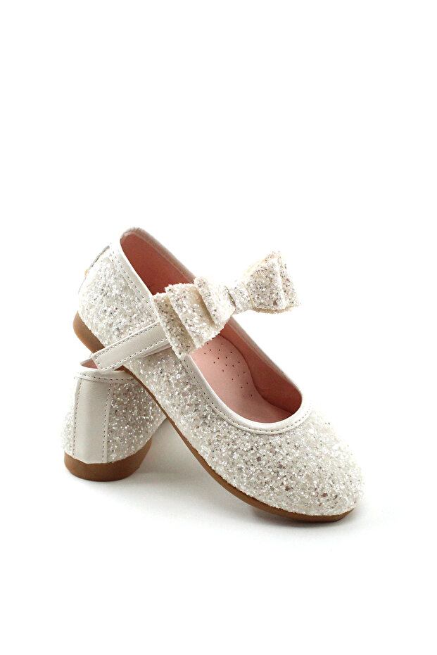 Very Stylish Very Comfortable Insole Orthopedic Glittery Bow Tie Daily Children's Ballerinas