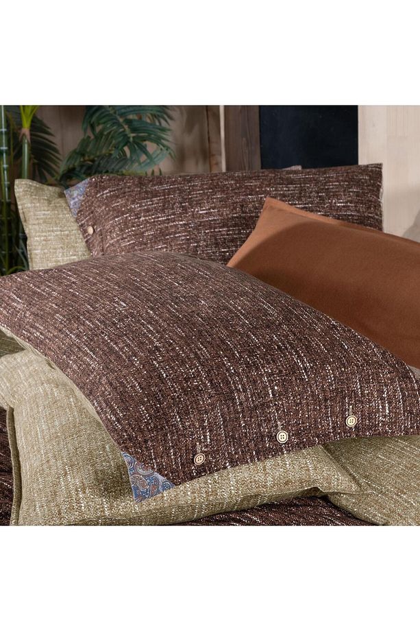 Glamis Tek Kişilik %100 Pamuk Flanel (Pazen) Nevresim Takımı Taba - 5