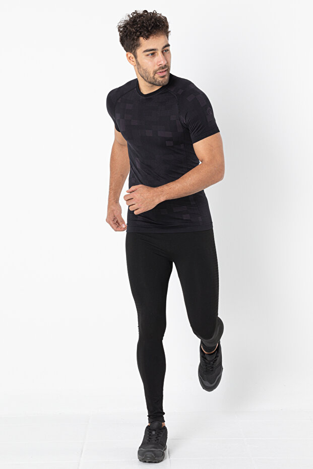 Men's Lightweight Running Short Sleeve Seamless Sports T-Shirt