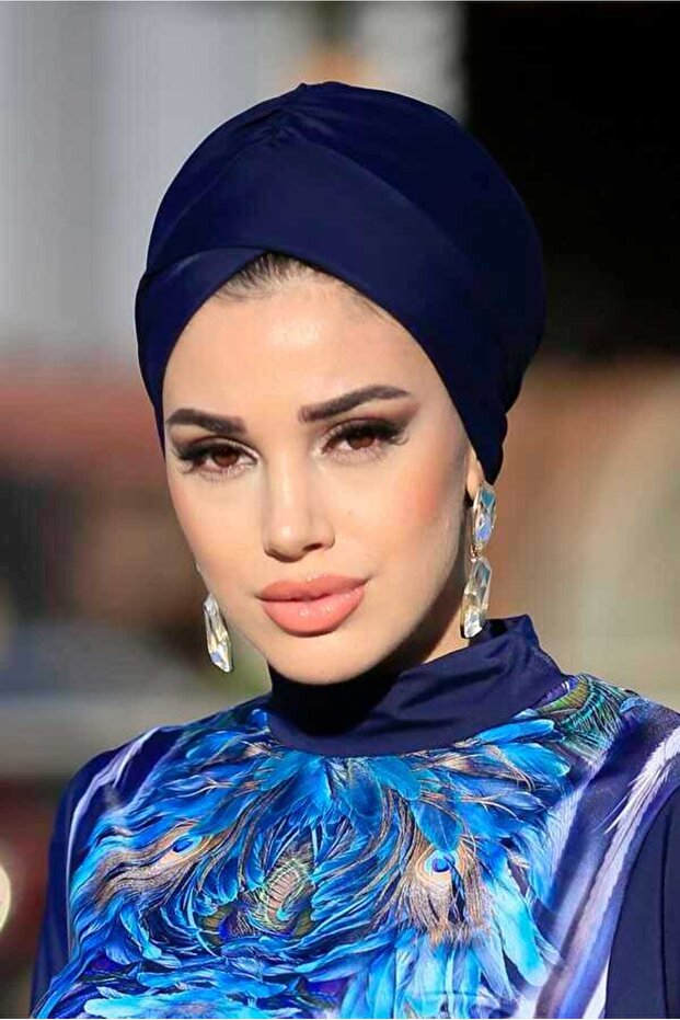 Çapraz Deniz Bone Lacivert - 8