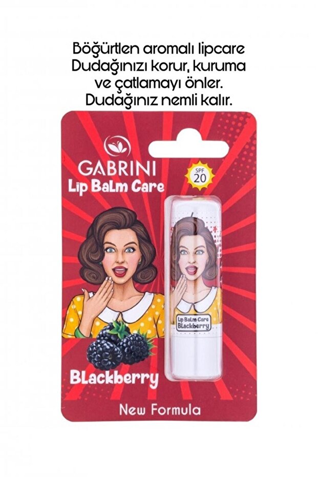 Gabrini Popart Dudak Balmı – Böğürtlen Aromalı Lip Balm