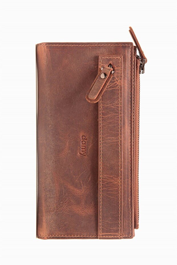 Genuine Leather Women's Wallet, Card Holder, Mother's Day 860 - Tan