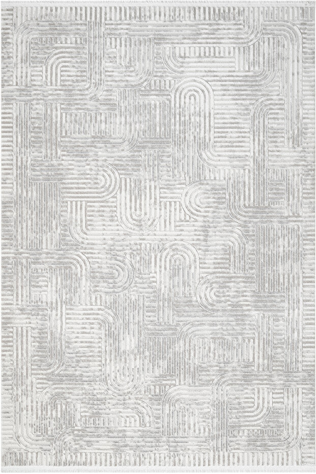 Nova - Smooth Modern Saçaklı Salon Halısı - 1