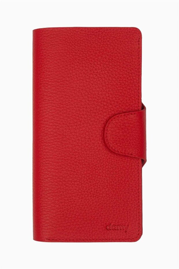 Genuine Leather Women's Wallet, Card Holder, Mother's Day 805 - Red