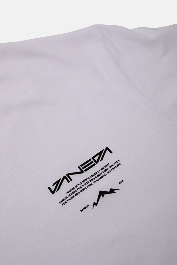 OVERSIZED FIT NEXT UNISEX TSHIRT BEYAZ - 4