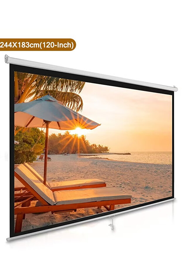  Manual Screen Projector Size 244X183cm - 1