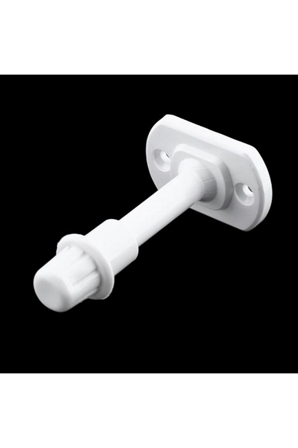 10 Adet Mobilya Kapı Arkası Kolu Stoperi Tamponu Plastik Beyaz 8cm Stopu Durdurucusu Tutucu Tutacağı - 4