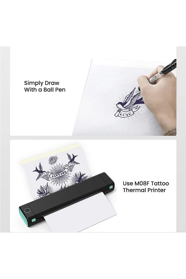 100 Adet Dövme Tattoo Transfer Kağıdı A4, M08f, Tp81/83/86/87/88 Için - 4