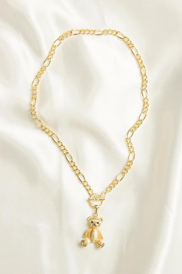 Gold Ayıcık Kolye - 1