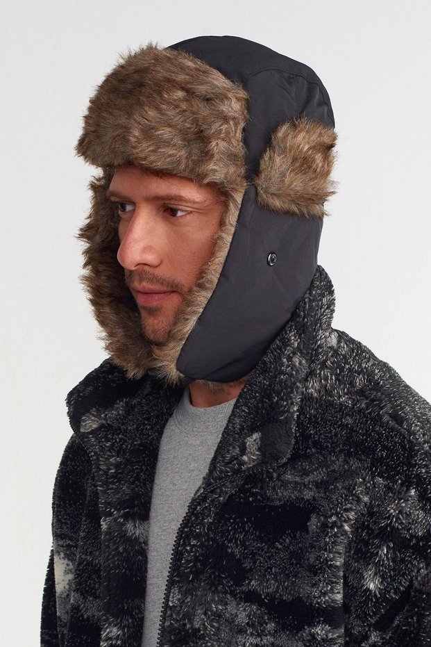 Faux Fur Pilot Beret