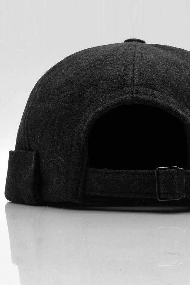 Kışlık Yeni Stil Yün Retro Hip-hop Docker Şapka - 4