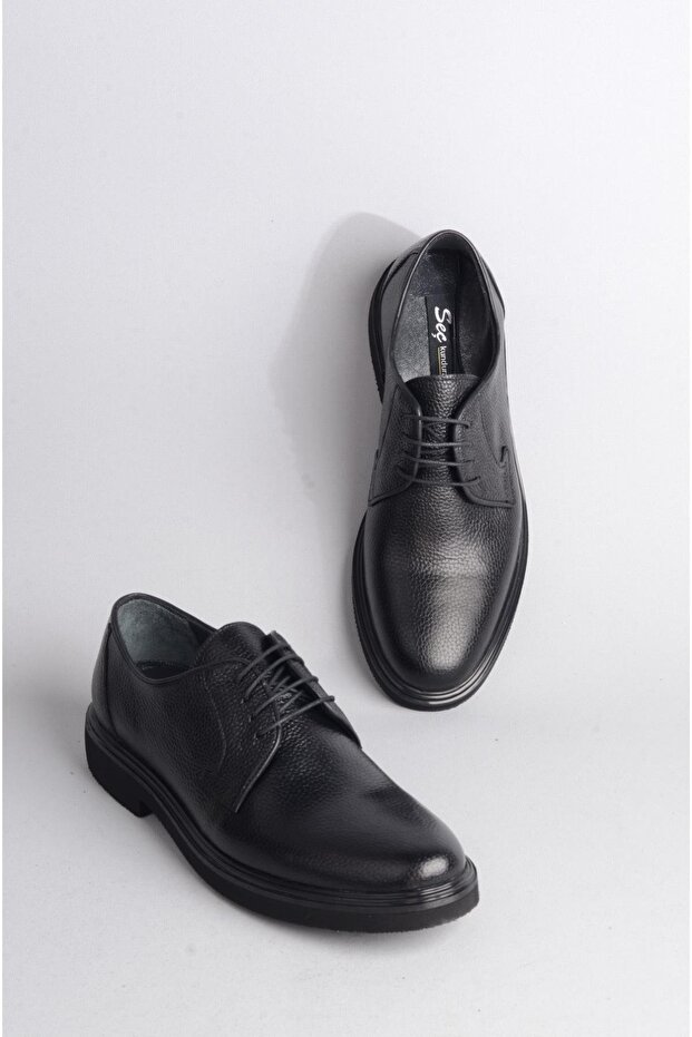 Choose 203 Genuine Leather Eva Sole Men's Shoes Black-Black