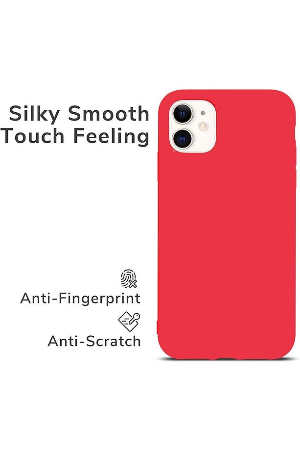 Apple Iphone 11 Uyumlu Içi Kadife Lansman Silikon Kılıf Kapak Kırmızı - 2