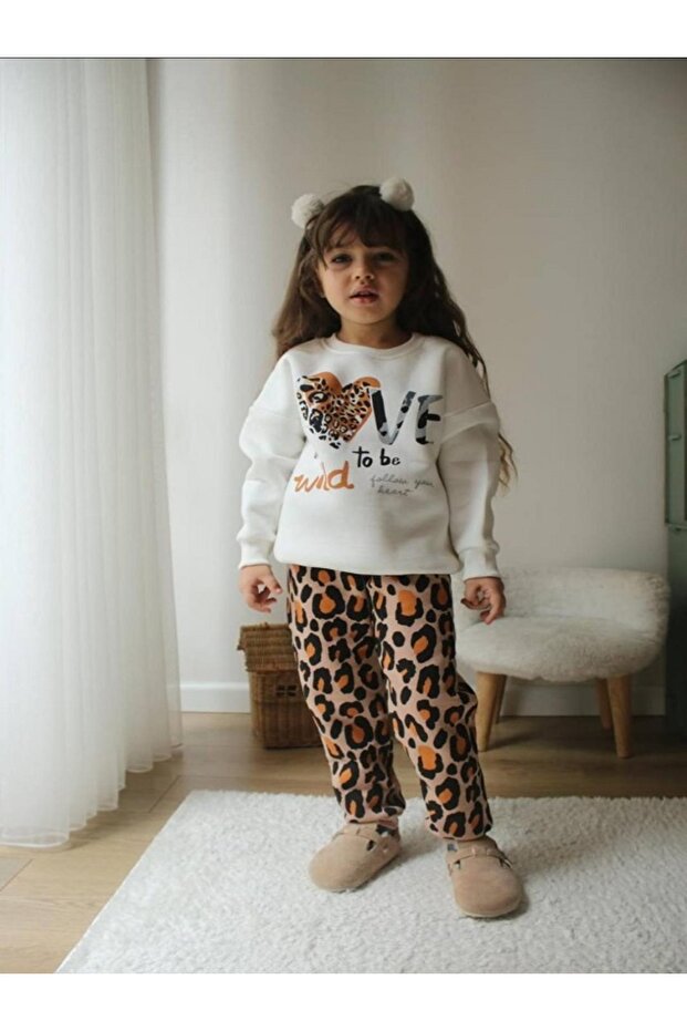 بدلة بناتي بنمط ليوبارد - 1