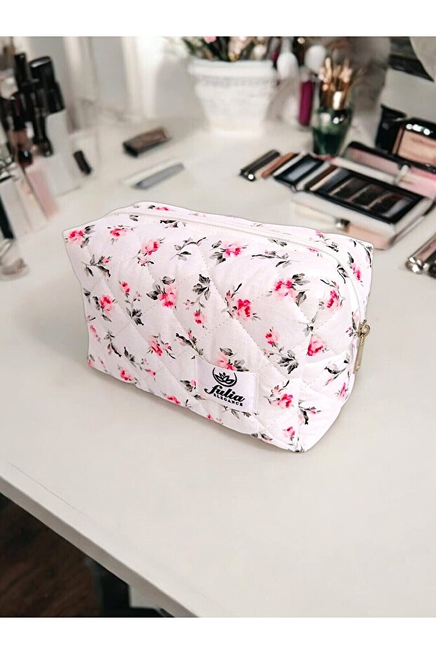 Quilted Makeup Bag | Makeup Bag | Care Travel Cosmetic Bag - Mira