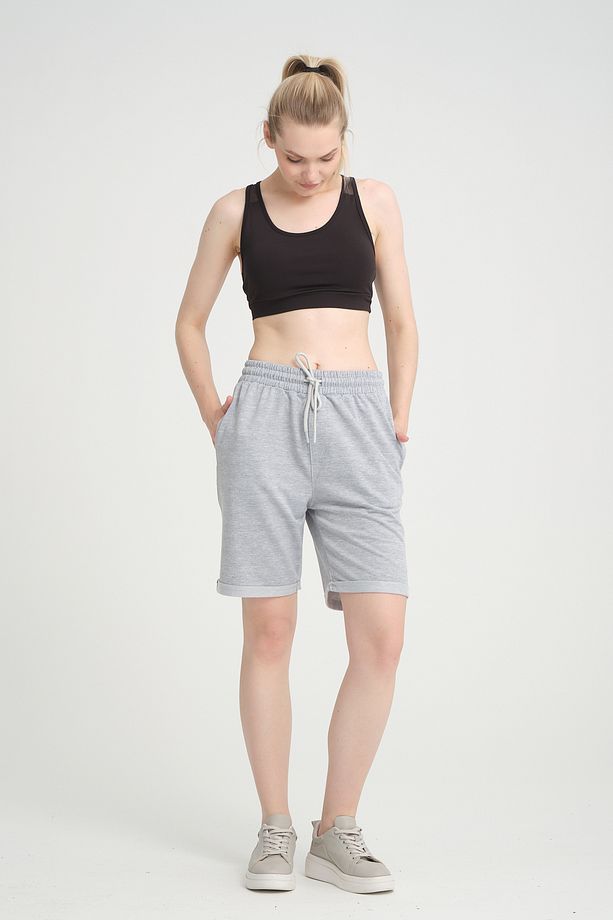 Süperlife Kadın Regular Fit Duble Paça Şort Spr24srk51 - 2