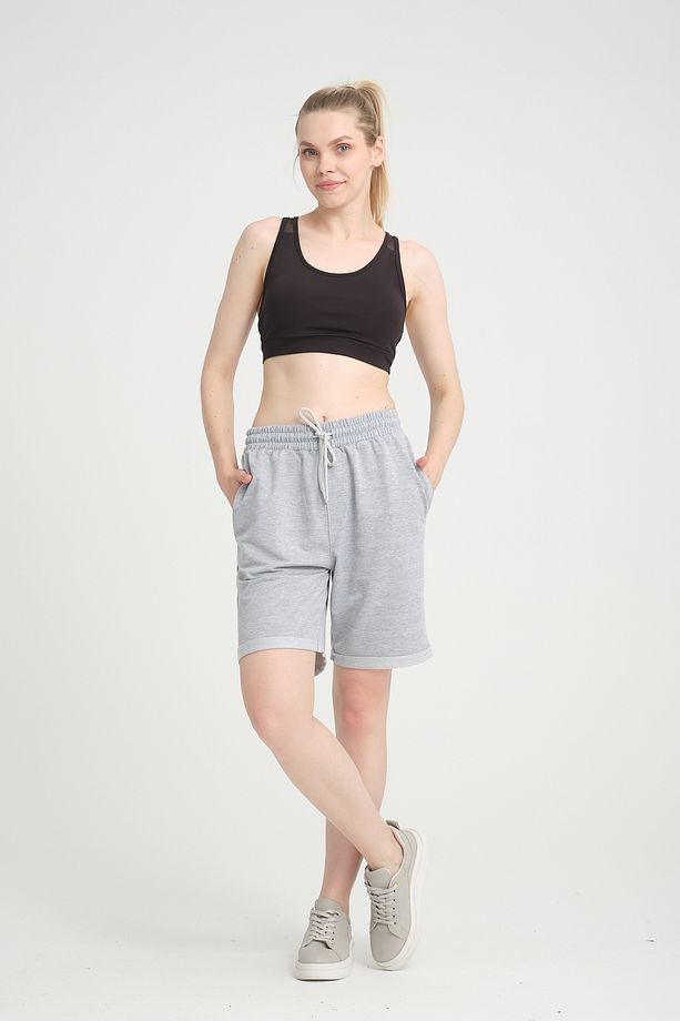 Süperlife Kadın Regular Fit Duble Paça Şort Spr24srk51 - 1