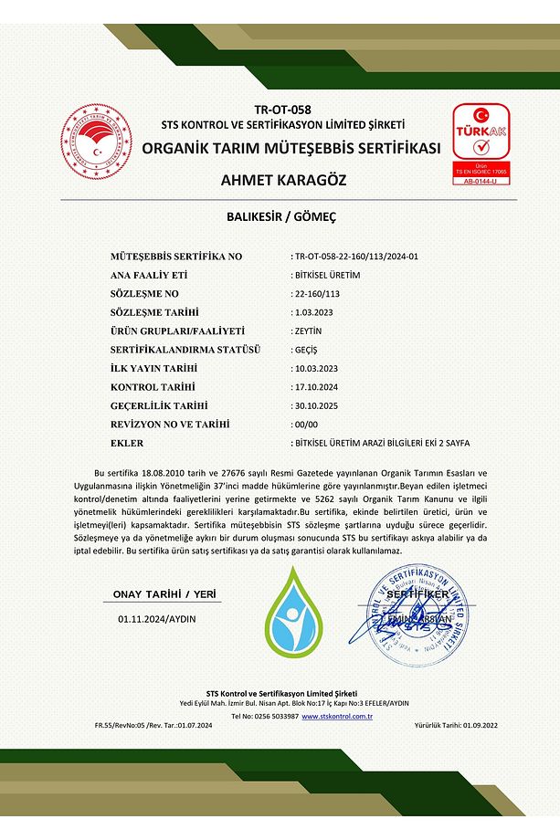 2024/25 250 ml Natürel Sızma Zeytinyağı Soğuk Sıkım Filtresiz - 2
