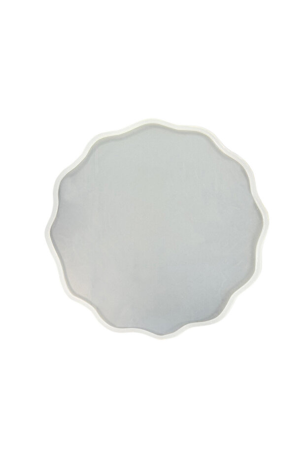 Epoksi Silikon Kalıp YERLİ Dalgalı Nişan ve Söz Tepsi Kalıbı 29 CM - 1