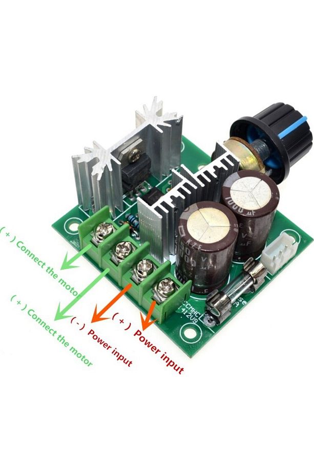 Pwm Dc Motor Hız Kontrol Devresi Motor Hız Kontrol 12V 40V 10A - 3