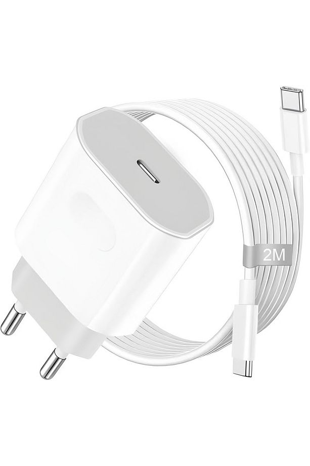 İphone15/16 Pro Max Uyumlu 35 Watt 2m Data Ve Hızlı Şarj Aleti Ve Kablosu - 4