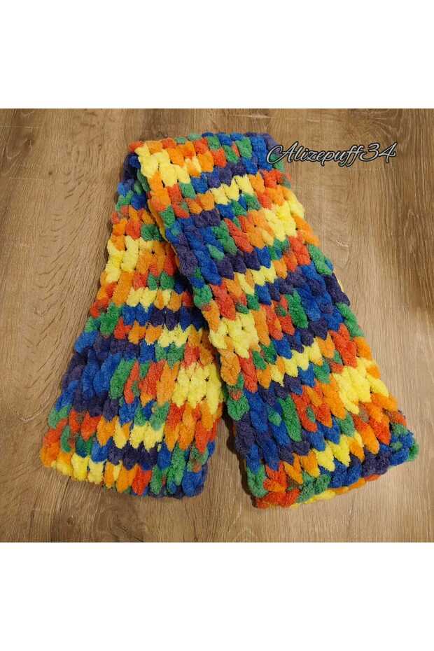 Puffy Peluş Atkı - 2