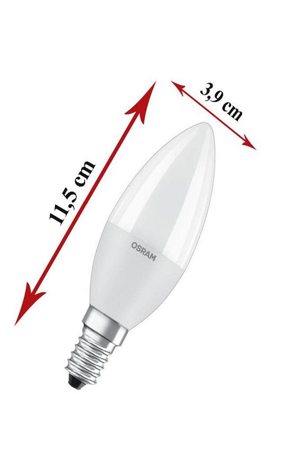 Ledvalue 7,5W (60W) 3 lü Led Mum Ampul Sarı - 2700K E14 - 2