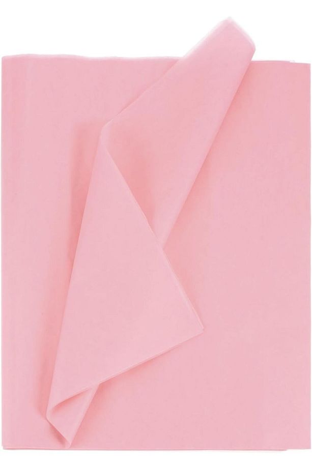 - Açık Pembe Hışır Kağıt  (Pelur Kağıt) 35 X 50 Cm (10 Adet) - 1