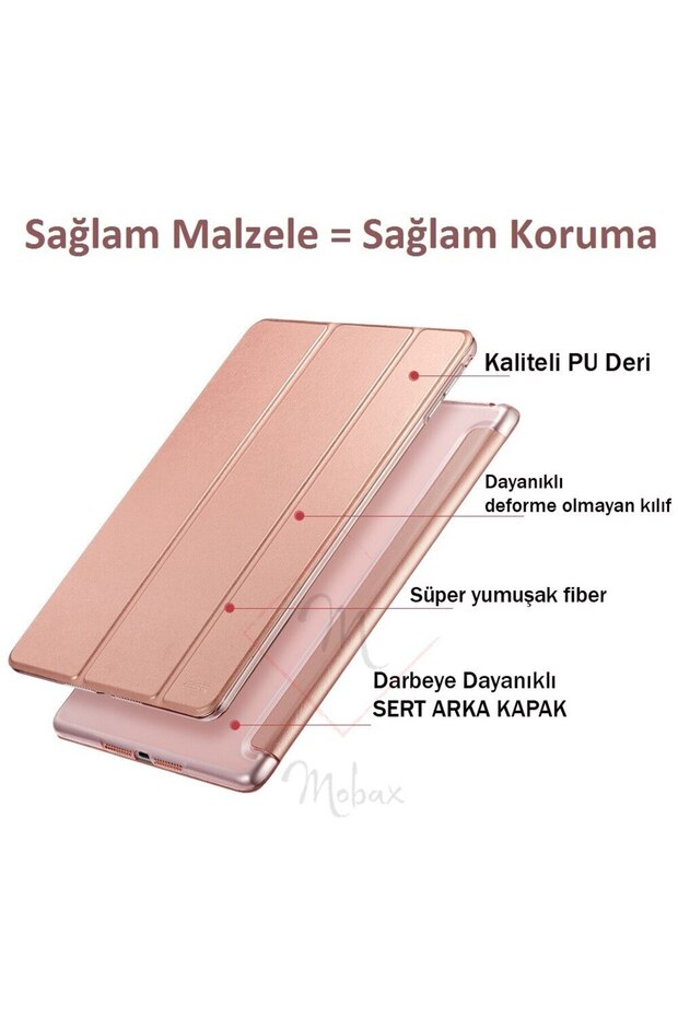 Galaxy Tab A9 Plus Uyumlu X210 X216 X218 Kılıf Pu Deri Smart Standlı Case - 5