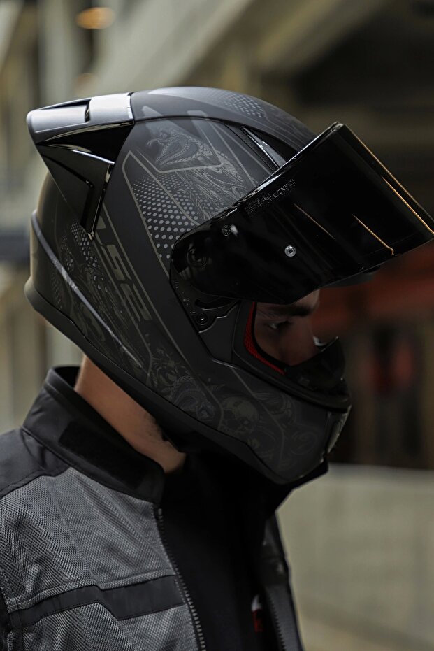 Rapıd 2 Race Crypt Mat Siyah Kask - 6