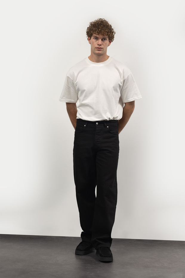 BASIC REGULAR FIT JEAN - SİYAH - 1