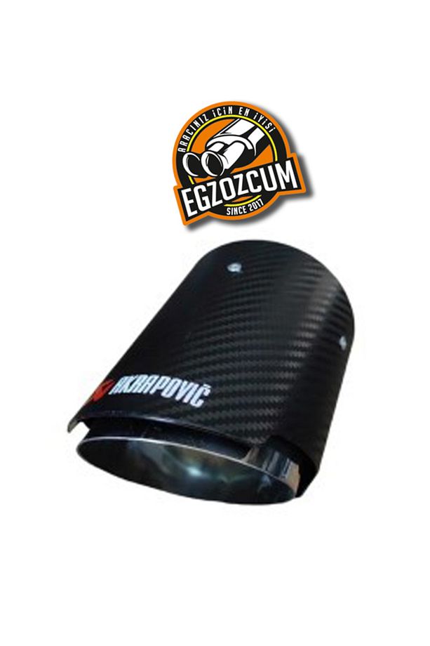 100 Mm Tekli Içi Krom Tek Çıkış Egzoz Ucu Akrapoviç Eksoz - 1