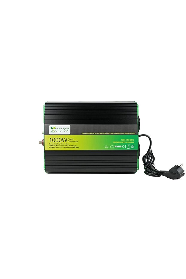 NPS1000-12 Apex Nps 1000W Şarjlı Tam Sinus Inverter 12V - 2