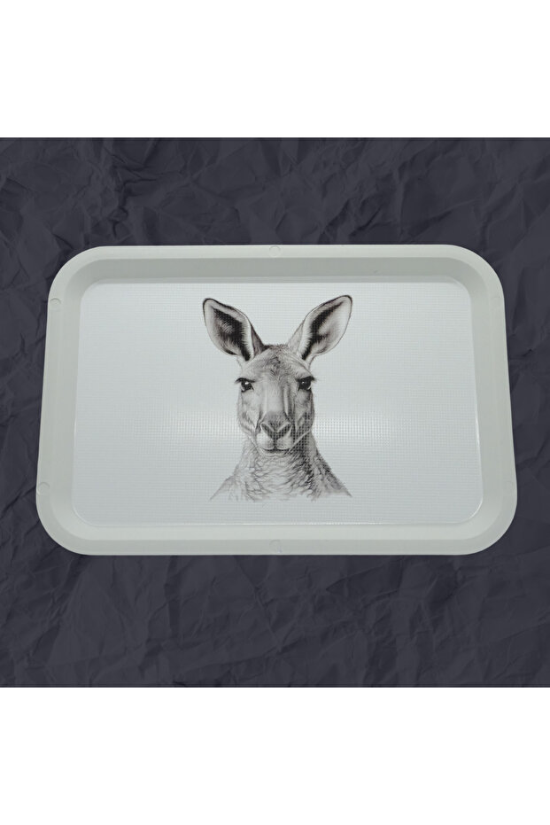 Animal Pattern Decorative 20X30 Rectangular Presentation and Serving Tray with Different Pattern Options - 1