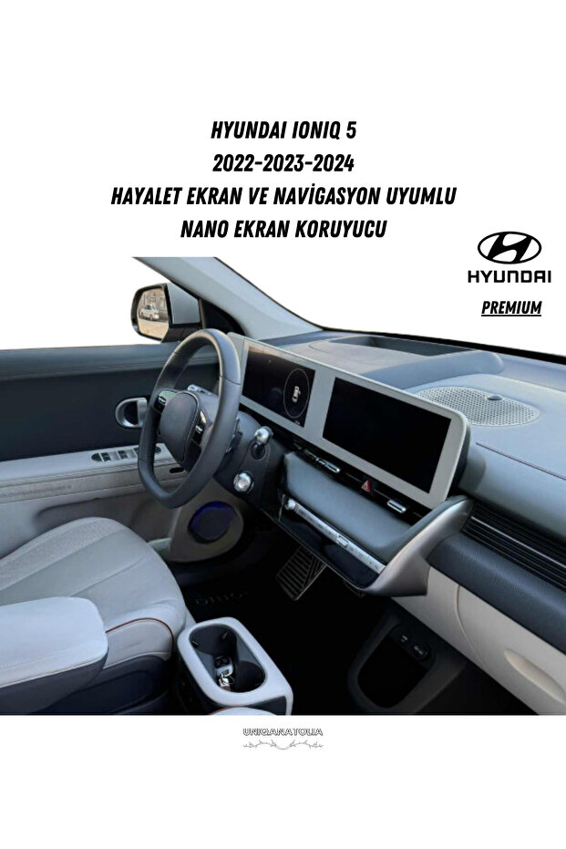 واقي شاشة نانو متوافق مع لوحة القيادة Hyundai Ioniq 5 وشاشة المعلومات