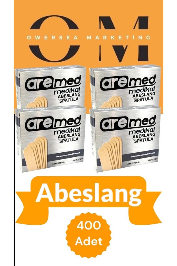 4 Kutu 4x100 Abeslang Dil Basacağı Ağda Spatulası 400 Adet - 2