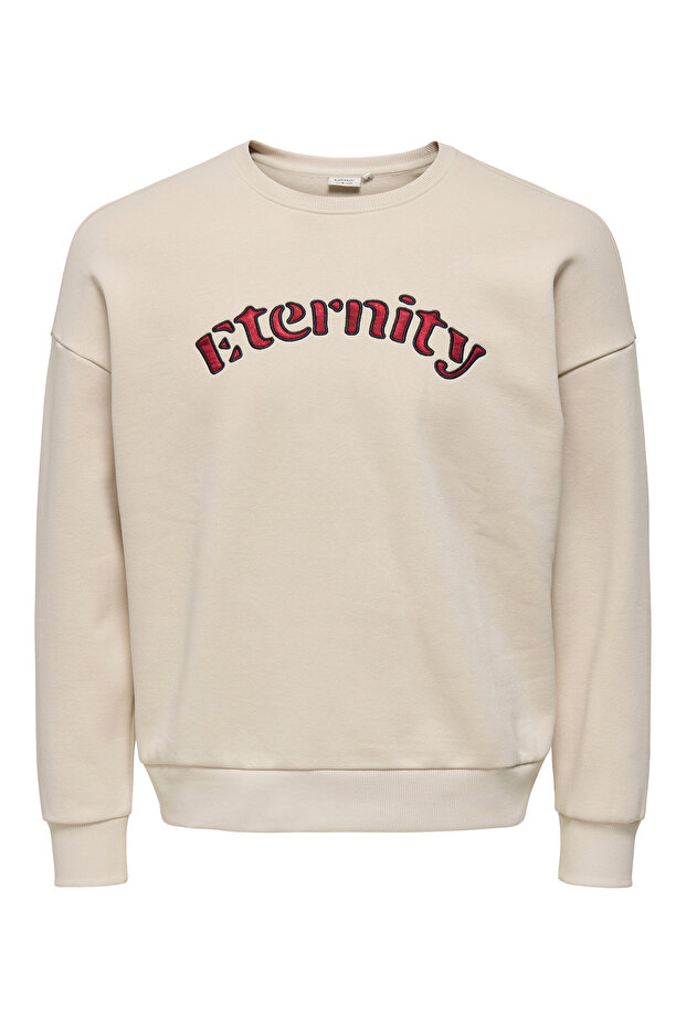 Onlwallis L/S O-Neck Print Box Cs Swt