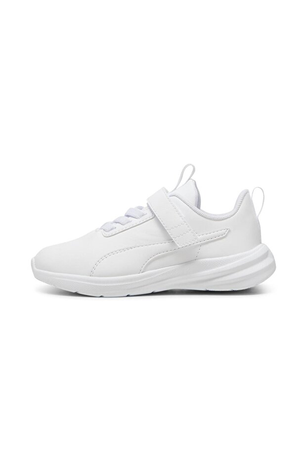 حذاء Rickie Runner SL AC+ PS من Puma للأطفال، باللون الأبيض