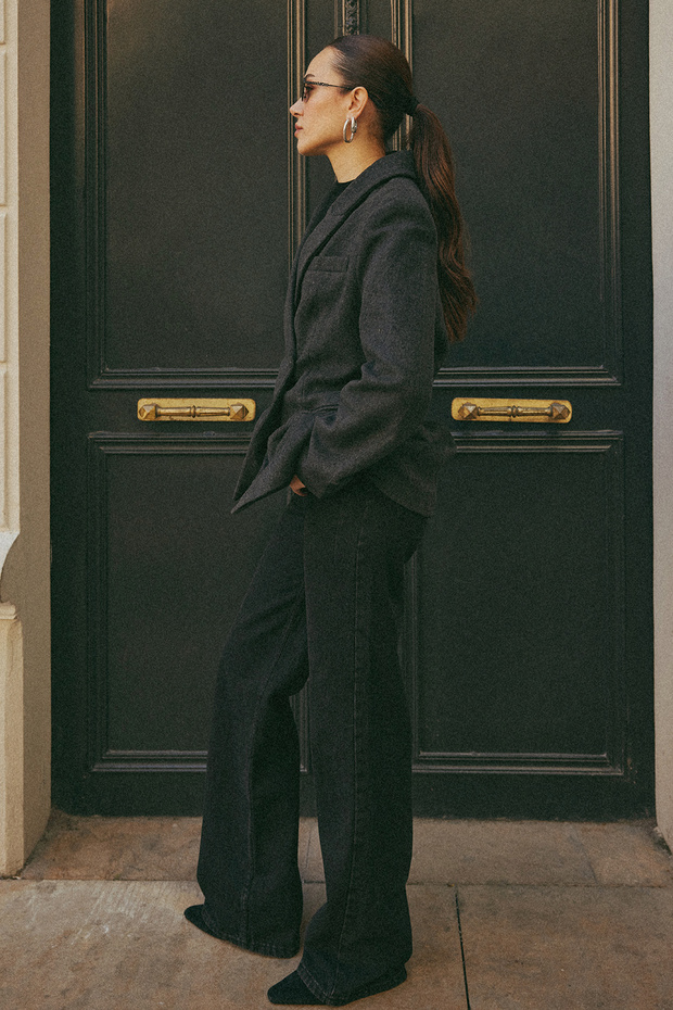 Чорні джинси з високою талією та широкими штанинами TWOAW23JE00345 - 5