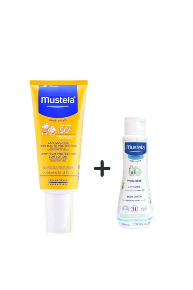 Spf 50+ Güneş Losyonu 200 Ml + Hydra Bebe Body 100 Ml - 1