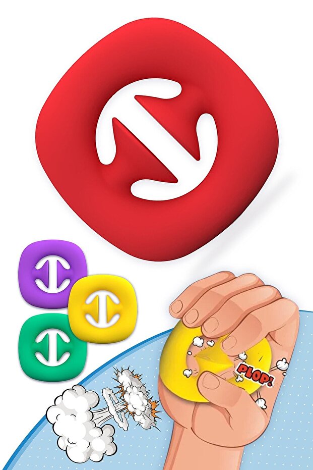 Pop It / Plop It Duygusal, Stres Oyuncak, Fidget Toys Snapperz - 3