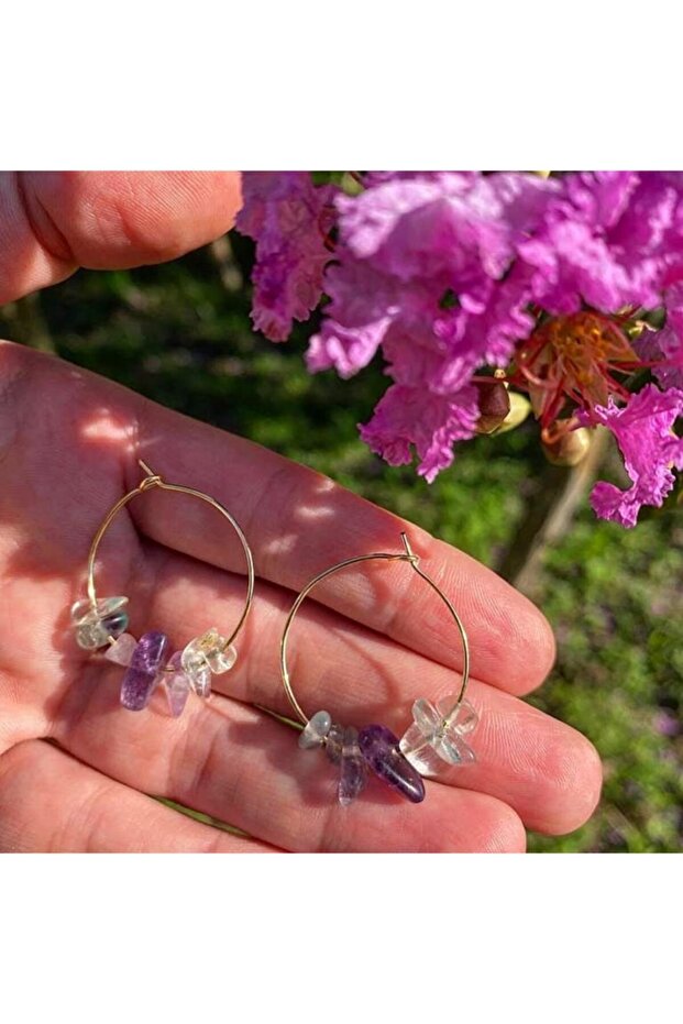 Natural Stone Earrings Butterfly Earrings