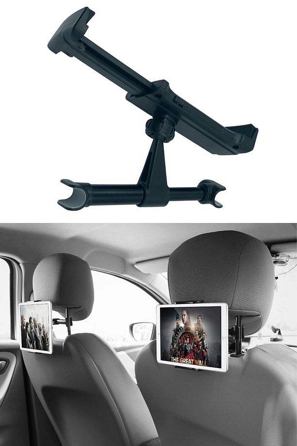 2 Adet Araba Oto Koltuk Arkası Telefon Tablet Tutucu Ayarlanabilir 360 Derece Dönebilen Stand 2li - 3
